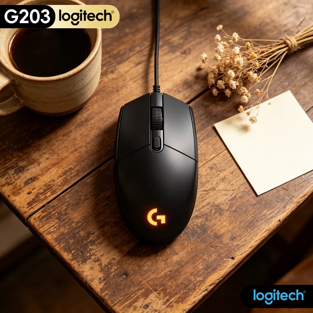 Logitech Mouse G203 - Logitech G203 Bedrade Gamingmuis Praktisch E-Sport