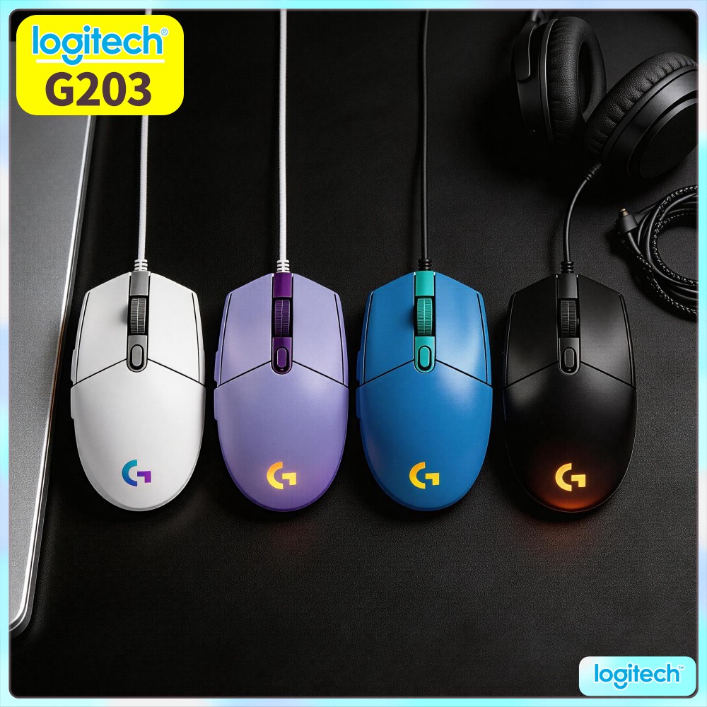 Logitech Mouse G203 - Logitech G203 Bedrade Gaming Muis Geschikt