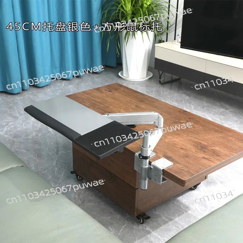 L Shaped Desk Setup - Draaibare intrekbare mechanische arm liftbeugel banktafel