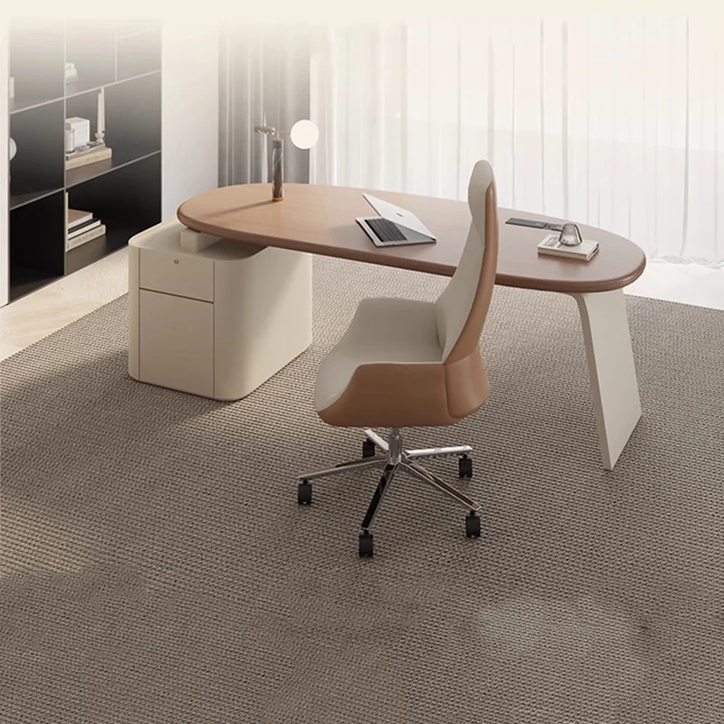 L Shaped Desk Setup - Slaapkamer Notebook Tafel Archiefkasten Laden Setup
