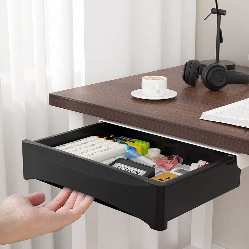Desk Setup Workspace - Kleine opbergkast onder het bureau met