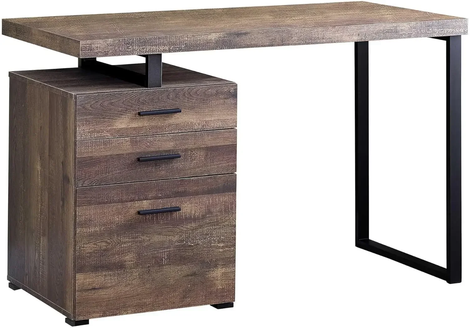 L Shaped Desk Setup - Computerbureau met archiefkast - links of