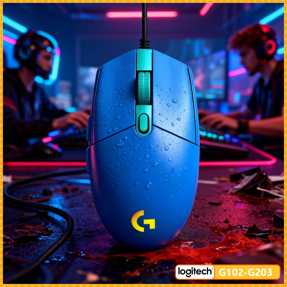 Logitech Mouse G203 - Logitech G203 muis, bedrade USB gaming-optische