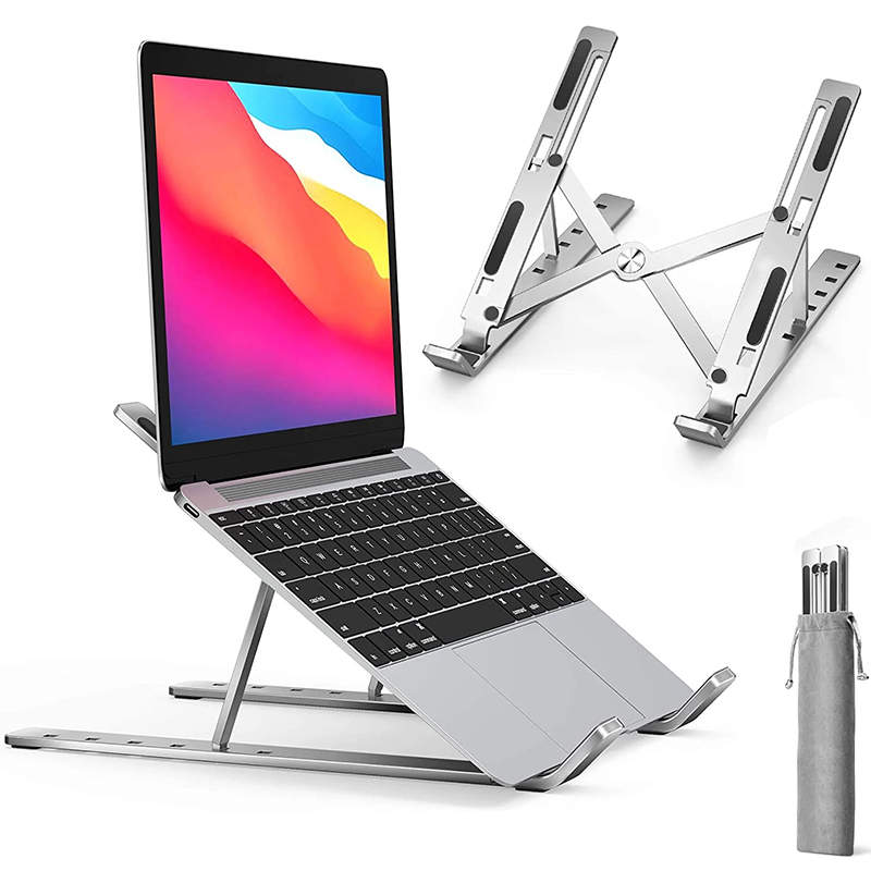 Desk Setup Macbook - Opvouwbare aluminium laptopstandaard - in hoogte