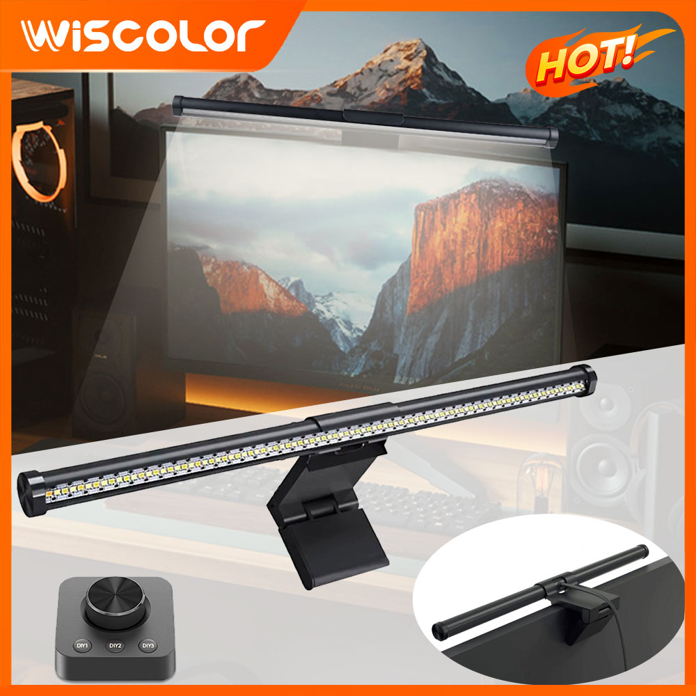 Desk Setup Tech - Dimbare lichtbalk voor monitordecoratie, led-verlichting met