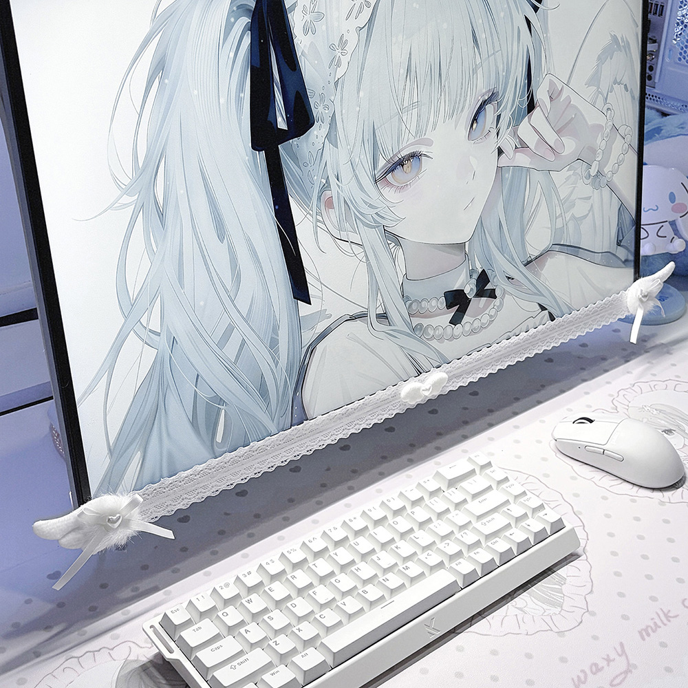 Nieuwe schermdecoratie witte k - Desk Setup No Computer recensie en prijs