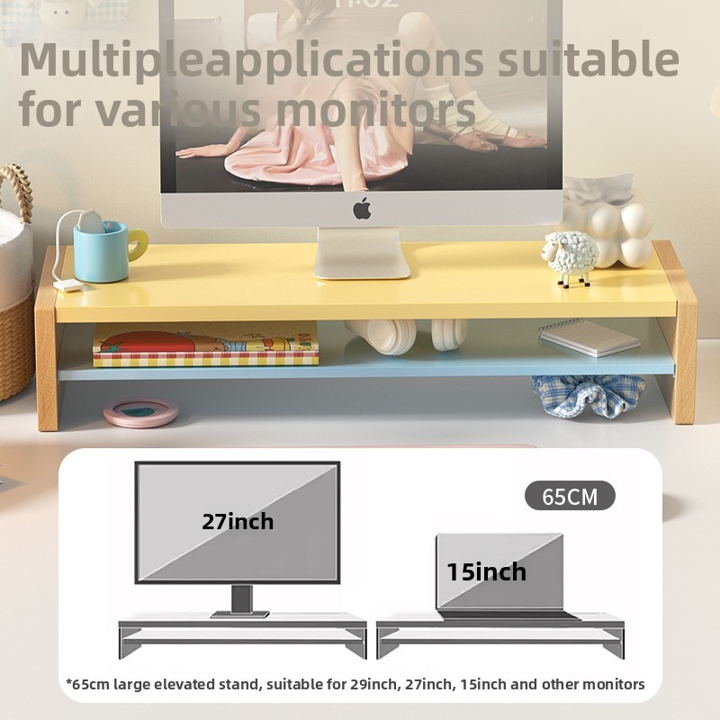 Houten monitorstandaard met op - Desk Setup Workspace recensie en prijs
