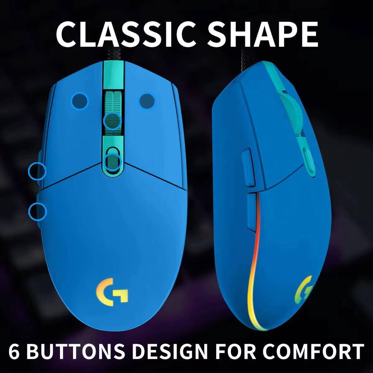 Logitech G203 Bedrade Gaming M - Logitech Mouse G203 recensie en prijs