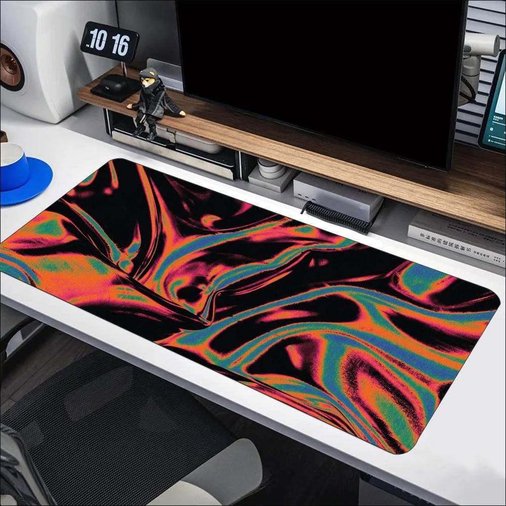 Kleurrijk vloeibaar swirlpatro - Desk Setup Workspace recensie en prijs