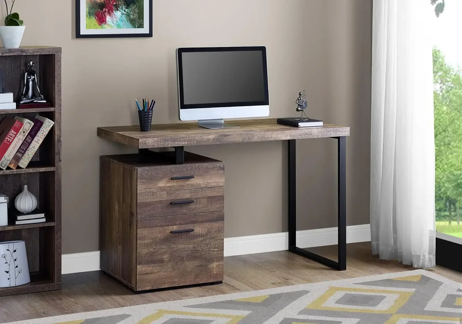 Computerbureau met archiefkast - L Shaped Desk Setup recensie en prijs