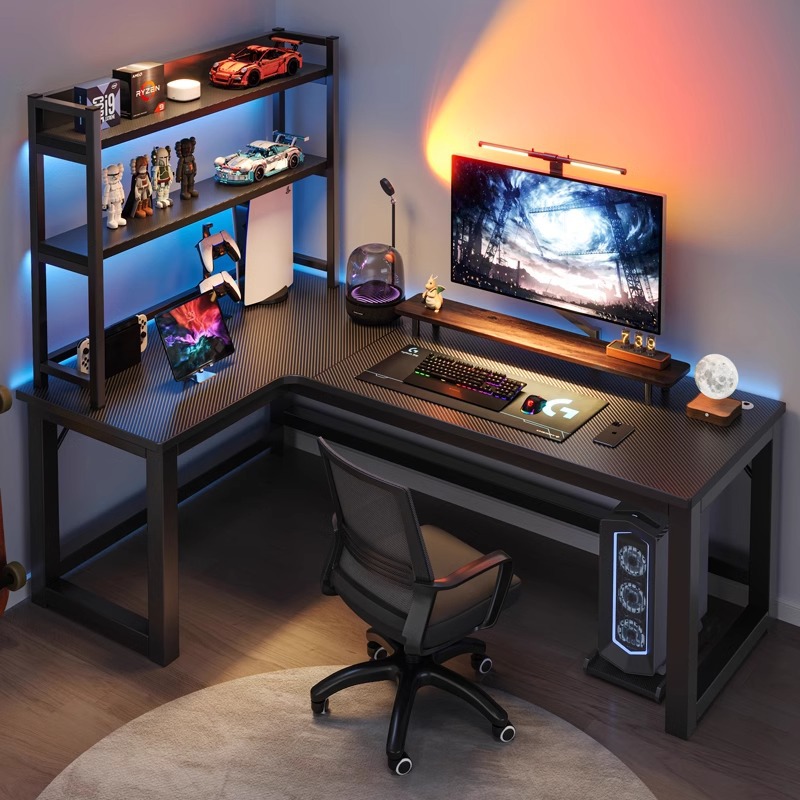 Computerbureau Hoektafel voor  - L Shaped Desk Setup recensie en prijs