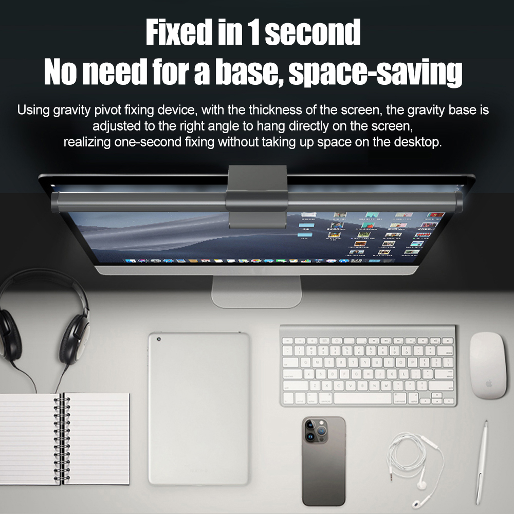 Dimbare lichtbalk voor monitor - Desk Setup Tech recensie en prijs