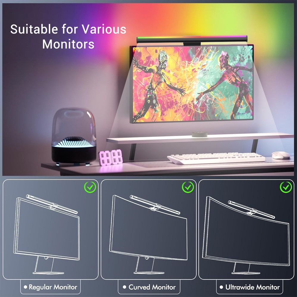 Wifi Lightbar Monitor Lichtbal - Desk Setup No Computer recensie en prijs
