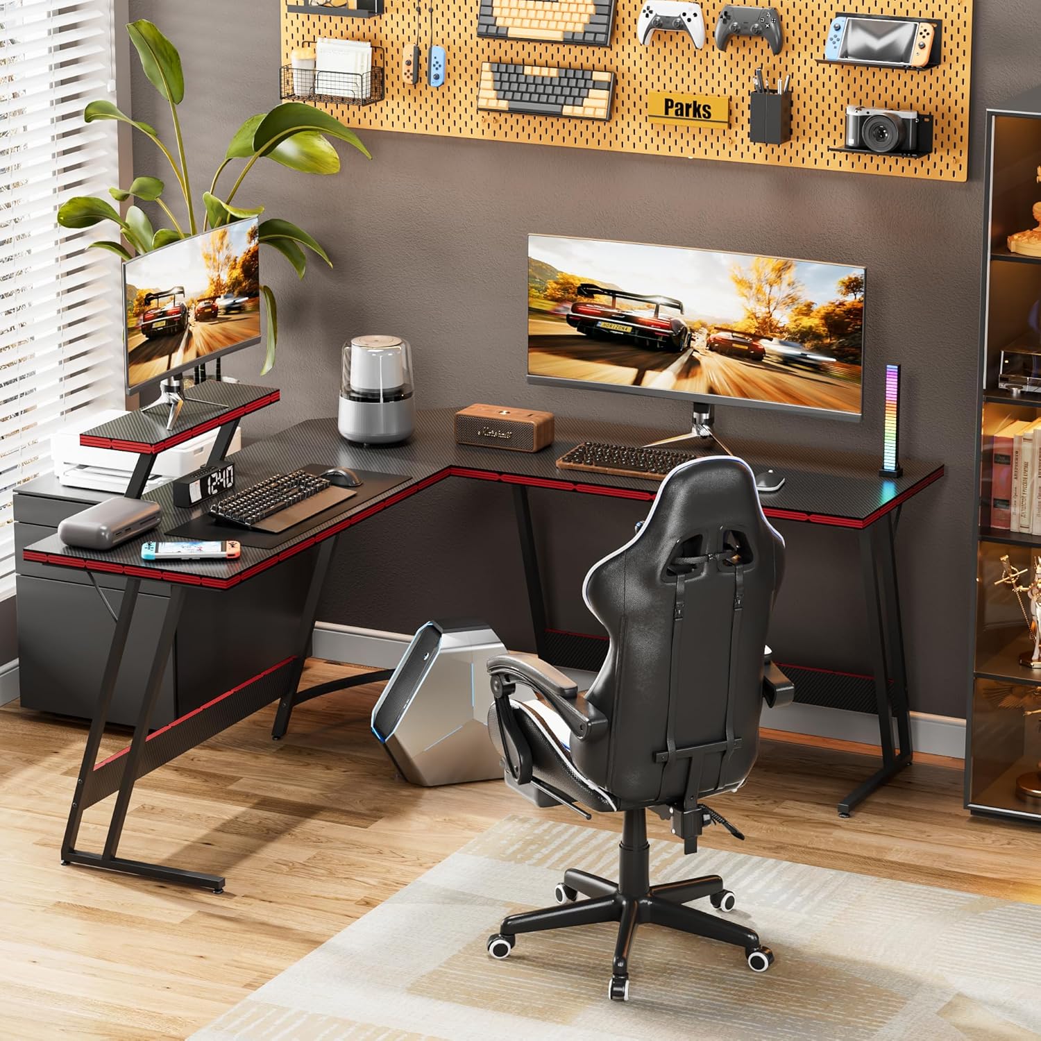 L-vormig verstelbaar gamingbur - L Shaped Desk Setup recensie en prijs