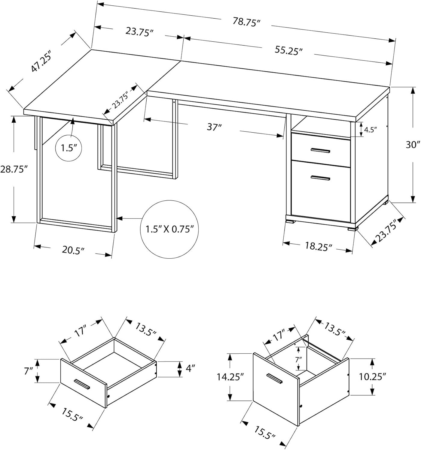 I 7257 Computerbureau, thuiska - L Shaped Desk Setup recensie en prijs