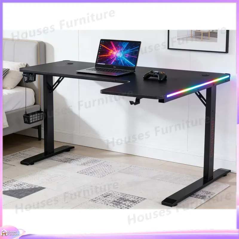 Groot 160cm gamingbureau met L - L Shaped Desk Setup recensie en prijs